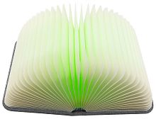 Книга-светильник Book Lamp с USB-кабелем, серая